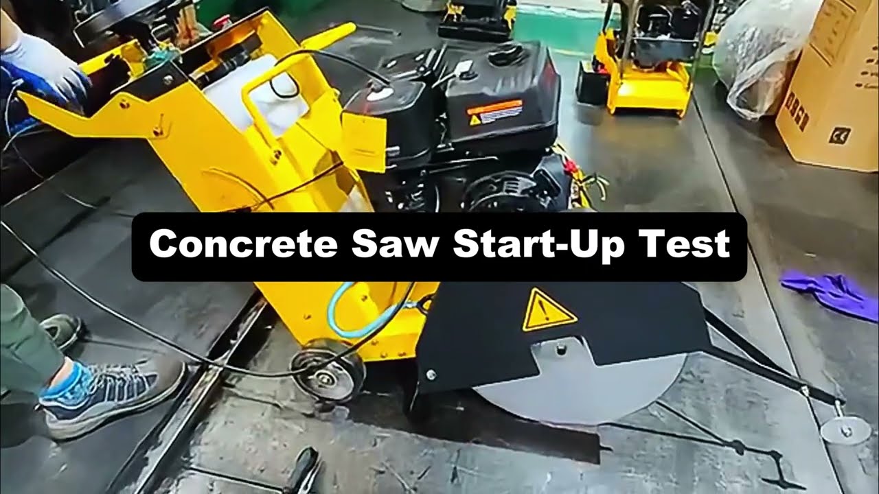 DIMEC Concrete Saw Start-Up Test | Reliable cutting performance for construction sites