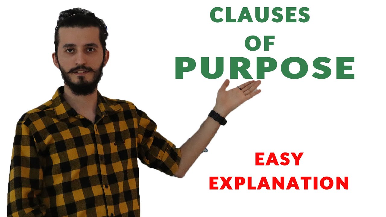 clauses of purpose