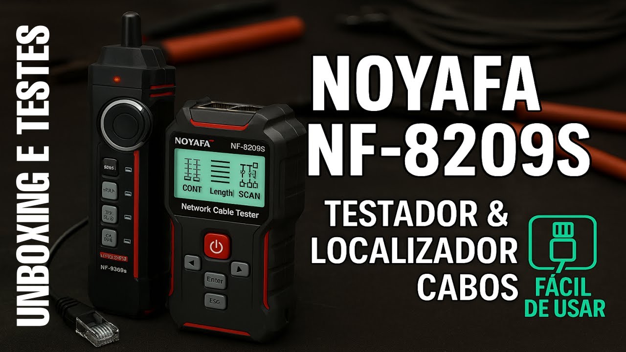 NOYAFA - NF 8209S / Testador de cabos & localizador de cabos #cabletester