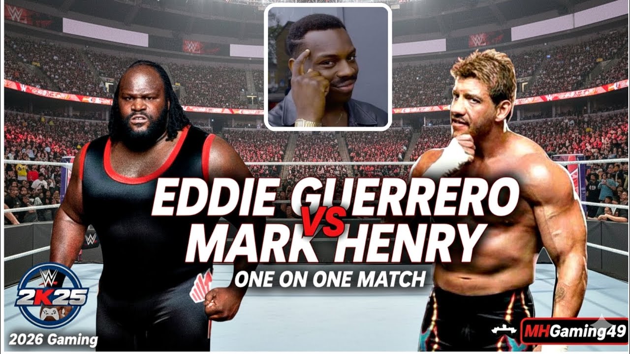  EDDIE GUERRERO Vs MARK Henry ONE AND ONE  FULL MATCH 2026 #markhenrey #eddieguerrero #WWE #vidio