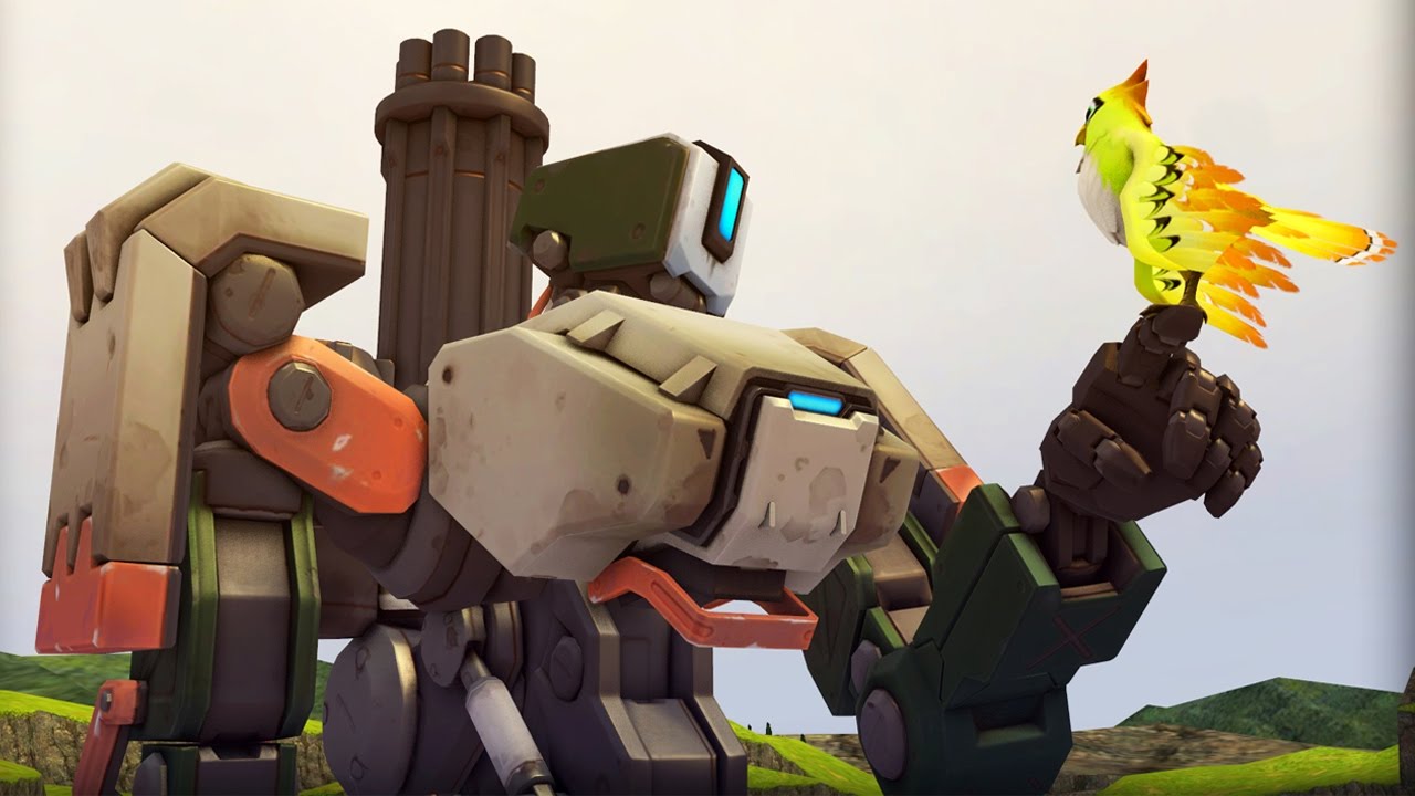 Widowmaker and McCree Play With Bastion [Overwatch]