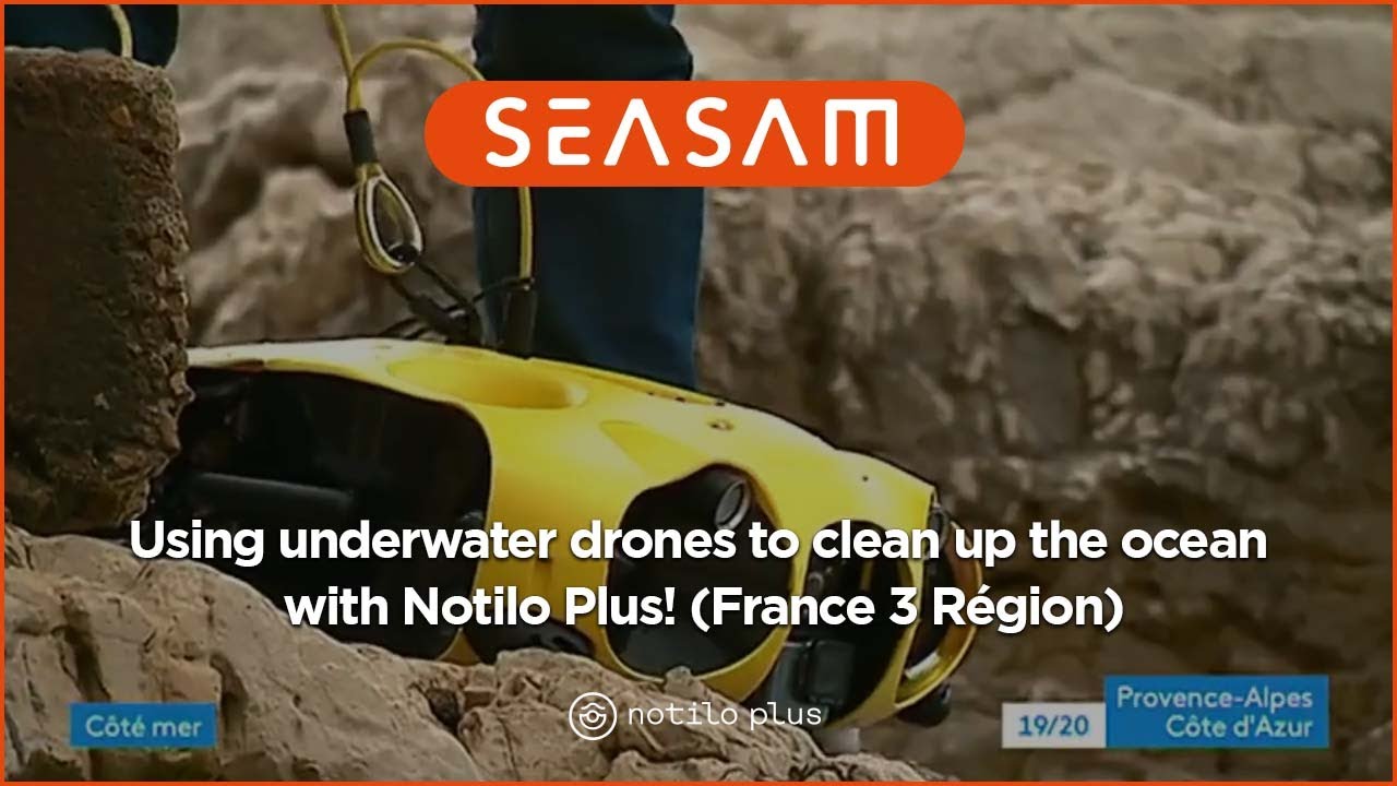 Using underwater drones to clean up the ocean with Delair Marine ! (France 3 Région)