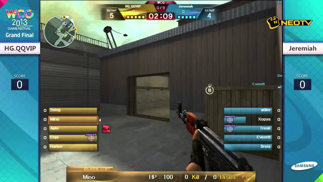Crossfire WCG 2013 Group Game: HG.QQVIP vs Jeremiah on Port (World Cyber Games 2013)