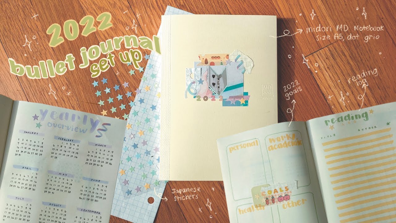 2022 Bullet Journal Set Up - Midori MD Notebook