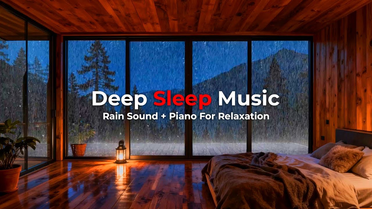 Soft Piano Music with Rain Sounds 🌙 | Sleep Fast, Relax & Focus