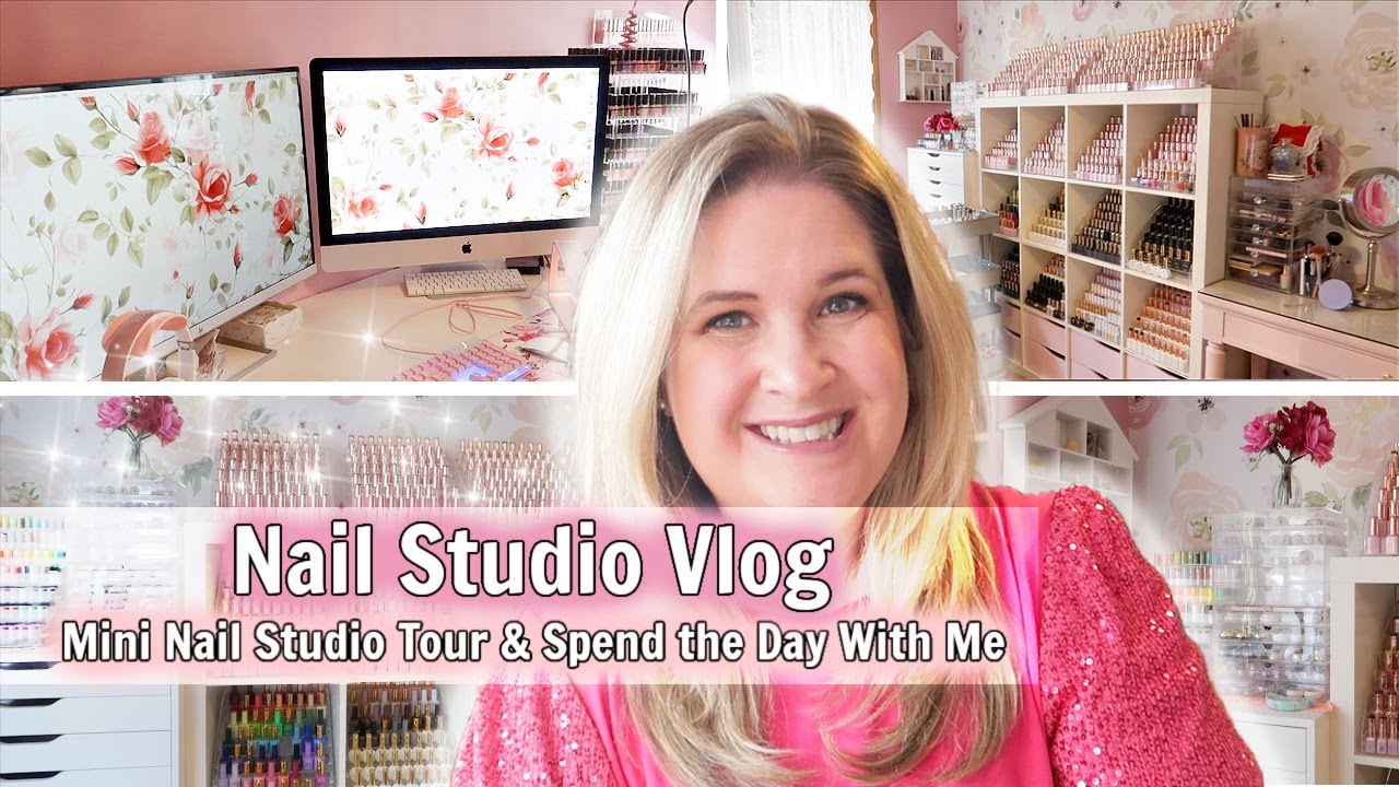 MINI NAIL STUDIO TOUR & SPEND THE DAY WITH ME | Nail Studio Vlog