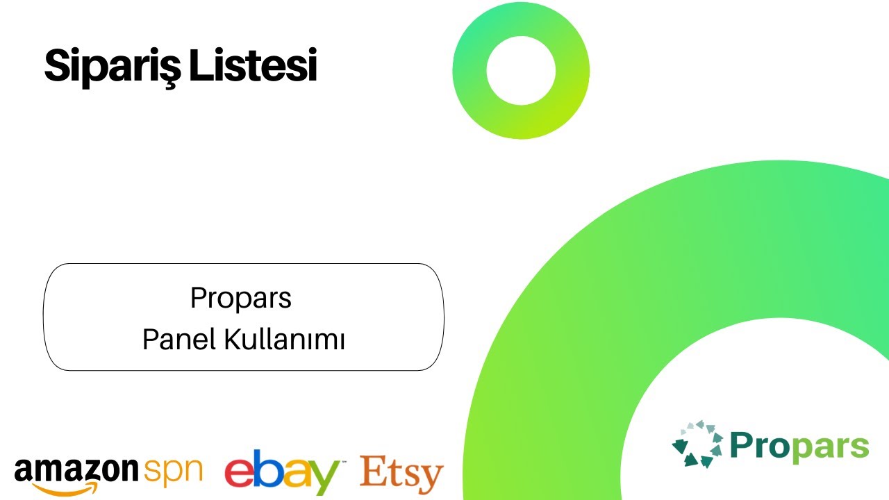 Propars Sipariş Listesi