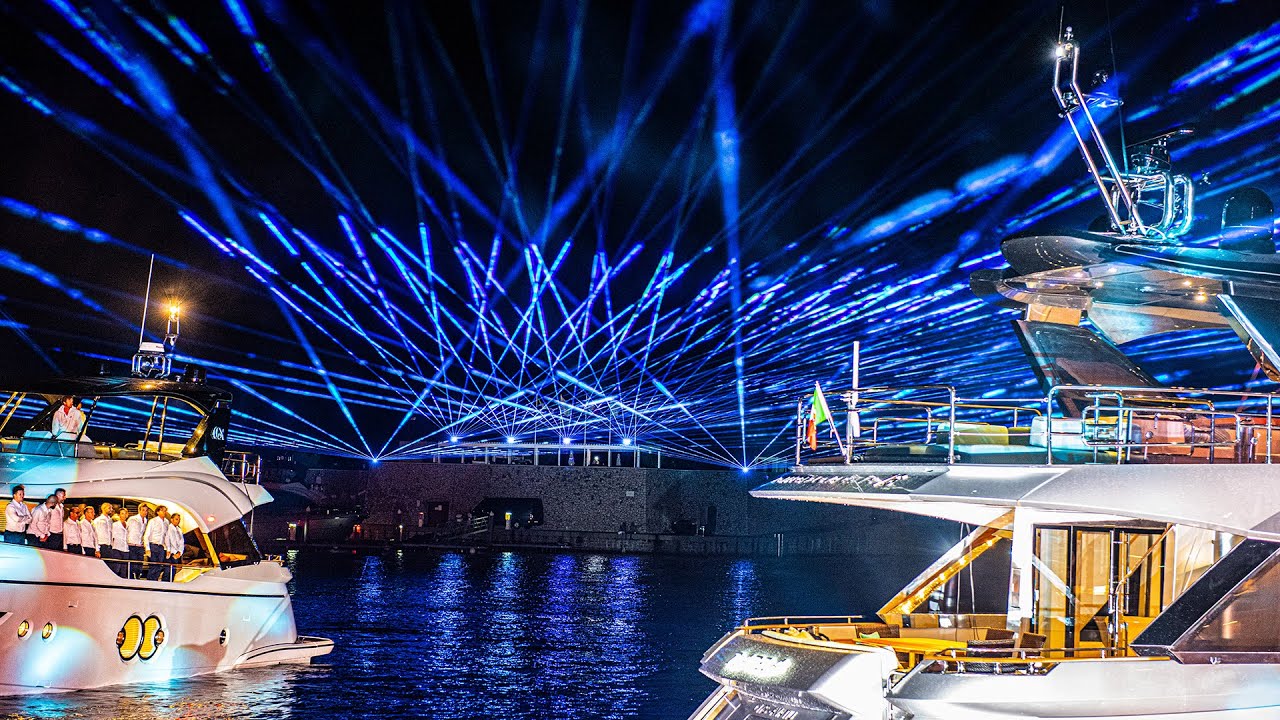 Lasershow for Monte Carlo Yachts on the 06.06.2019, tarm Showlaser GmbH/Ralf Lottig