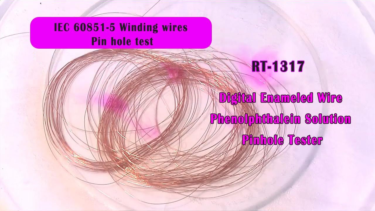 RT-1317 Enameled Wire Phenolphthalein Solution Pinhole Tester