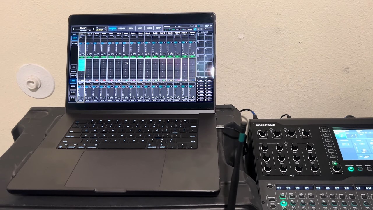 Como usar Waves Super Rack Performer con Allen & Heath QU-5