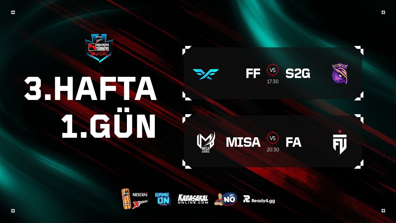 FF 🆚 S2G — MISA 🆚 FA | Nescafé Xpress Challengers Türkiye — 3. Hafta 1. Gün