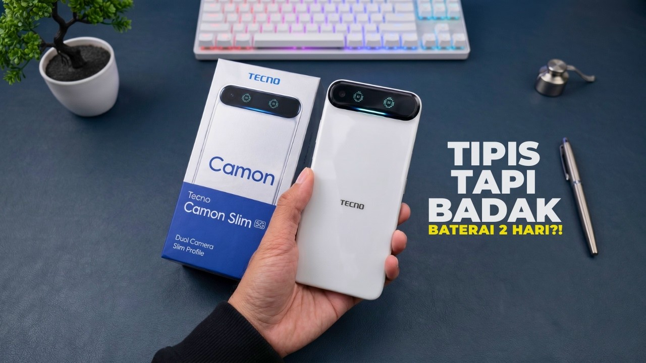 HP Ultra Tipis 2026? Tecno Camon Slim 5G Punya Layar 144Hz & 7000mAh