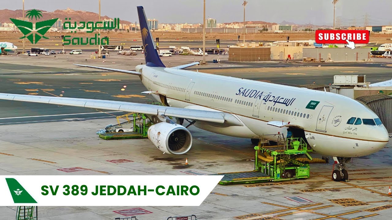 Jeddah to Cairo with Saudia Airlines SV389 Airbus 330-343