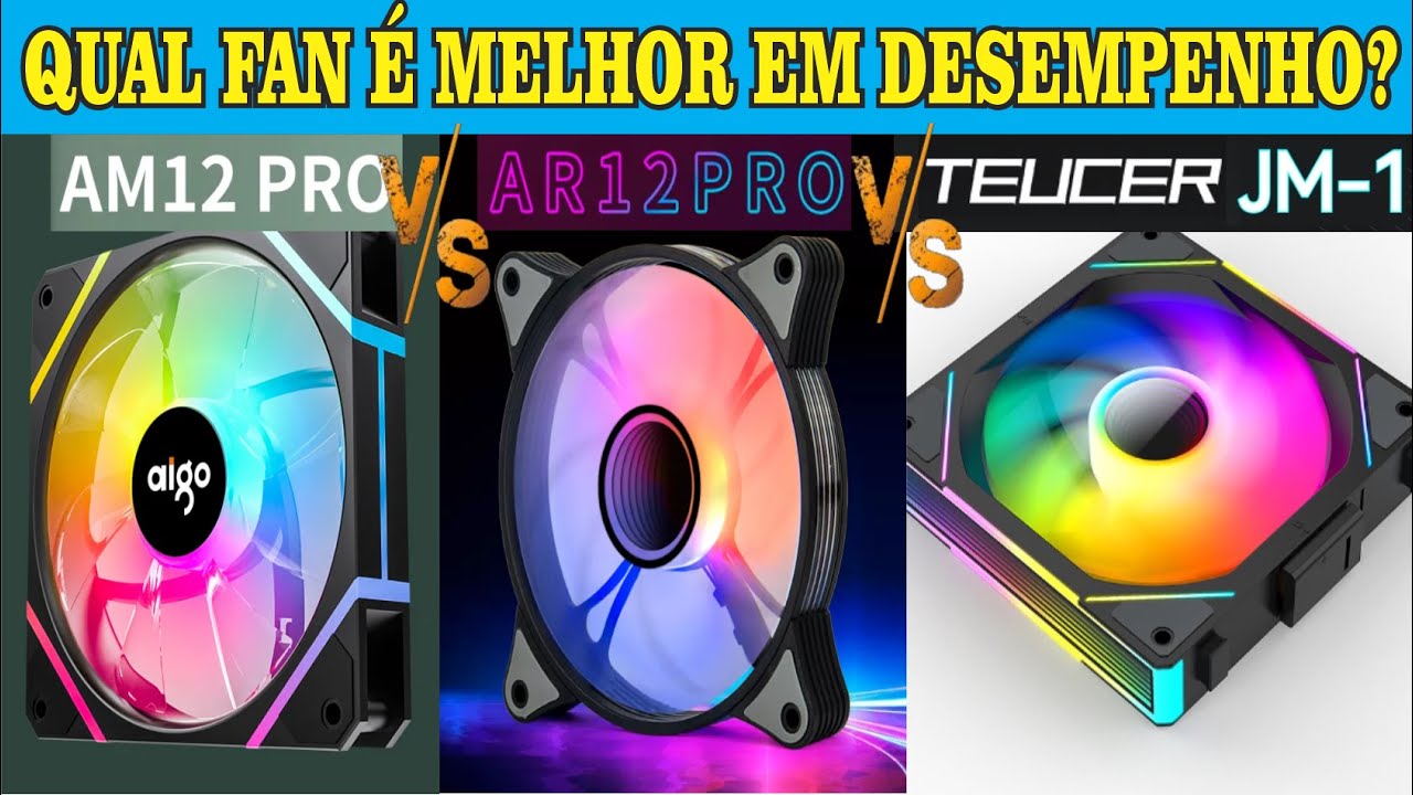 Teste comparativo de CFM AM12PRO vs AR12PRO vs JM1