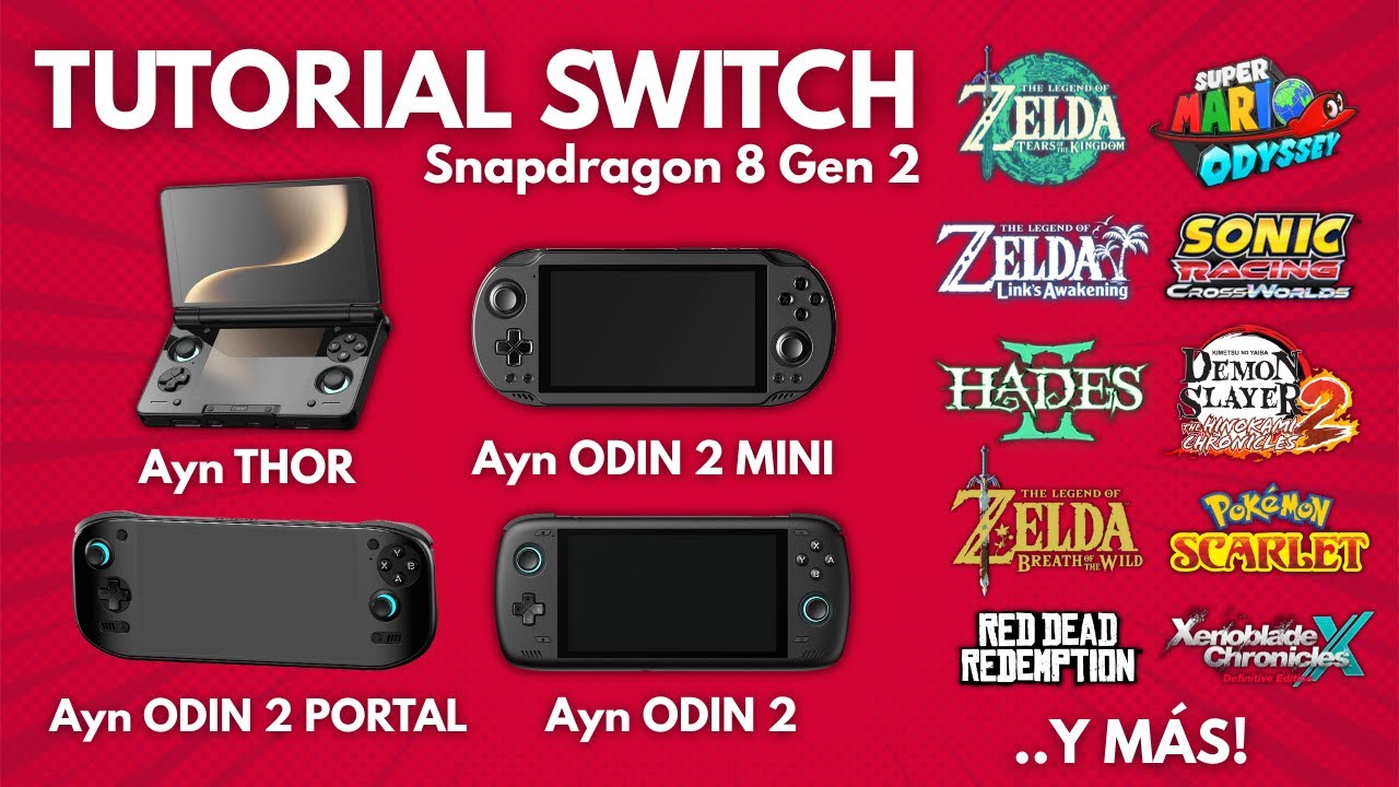 Guía Definitiva Switch Ayn THOR , Odin 2 Mini Portal , Snapdragon 8 GEN 2 , Eden Emulator