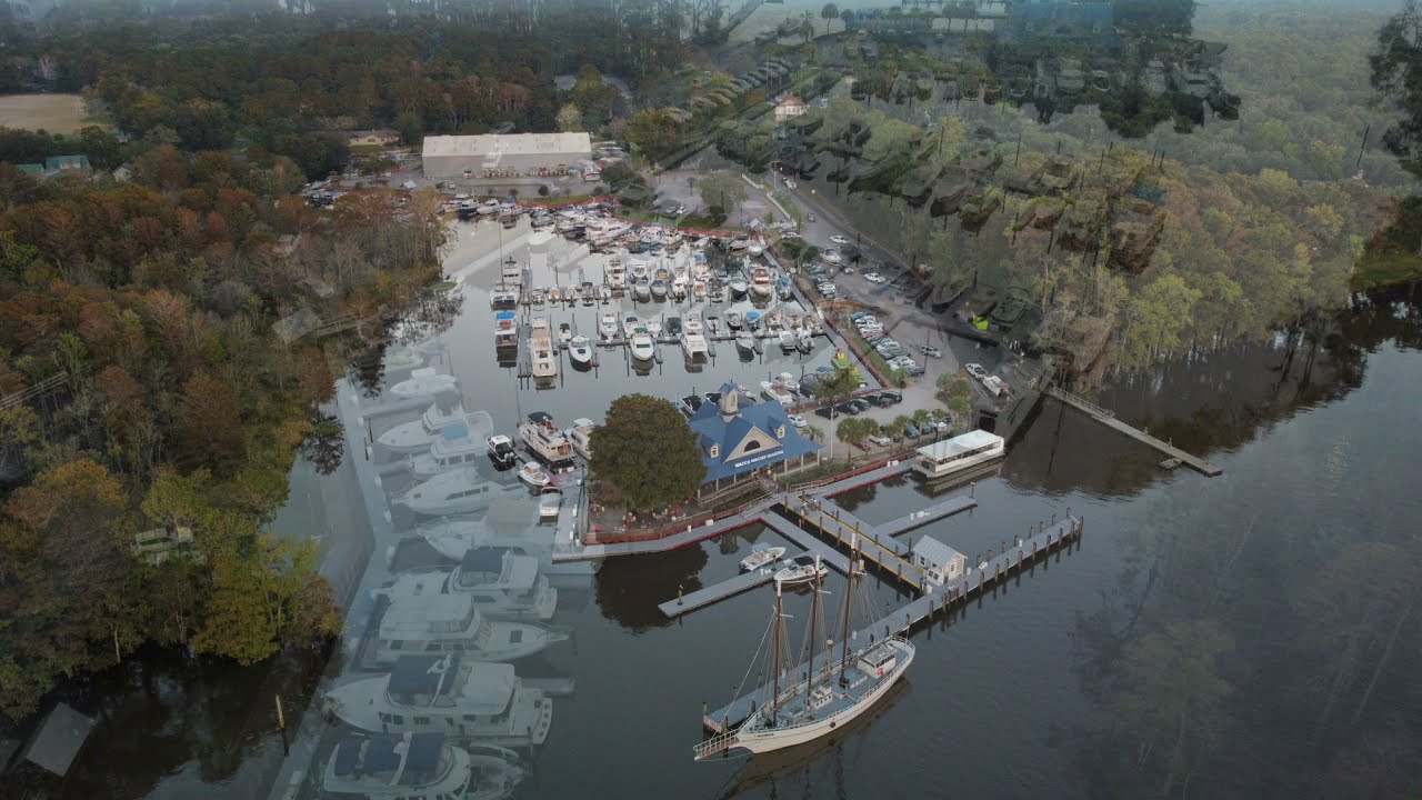 Wacca Wache Marina Aerial