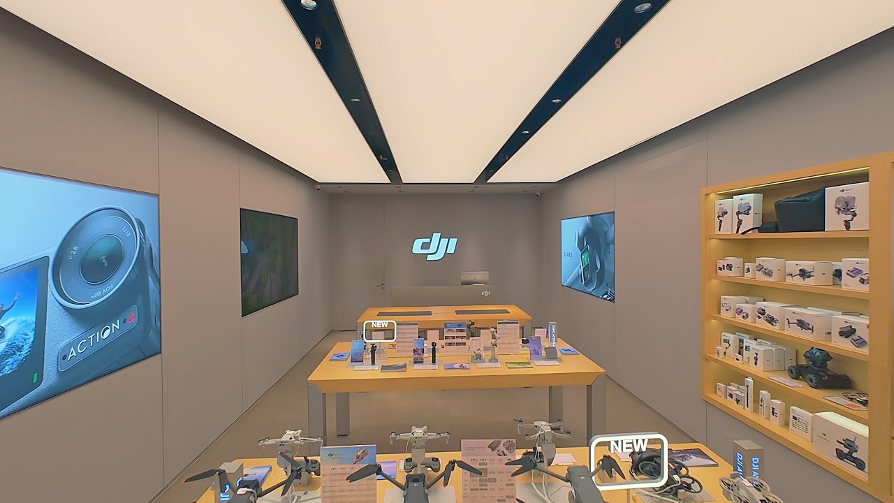 DJI STORE BCN & WESTFIELD LA MAQUINISTA #indoordronetours #fpv #drone #djiavata2