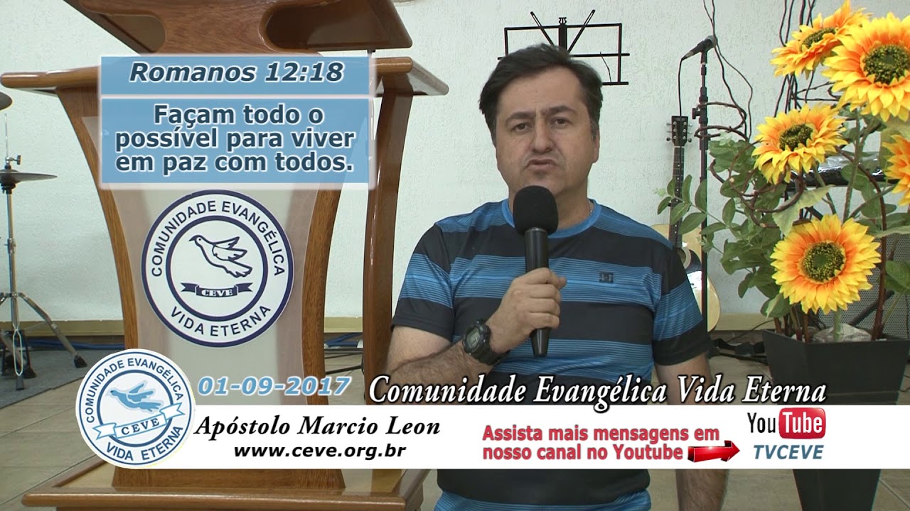 TV CEVE Alimento Di&aacute;rio com Ap&oacute;stolo M&aacute;rcio Leon 01/09/2017