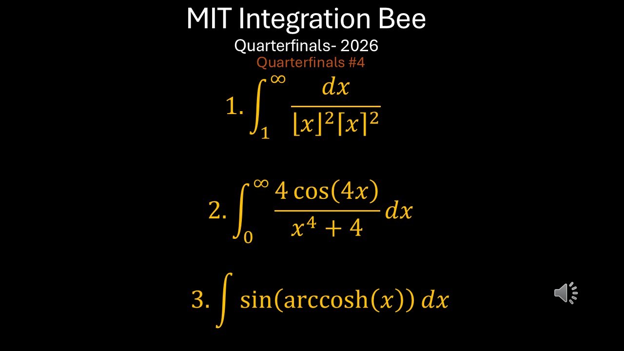 2026 MIT Integration Bee- Quarterfinals 4