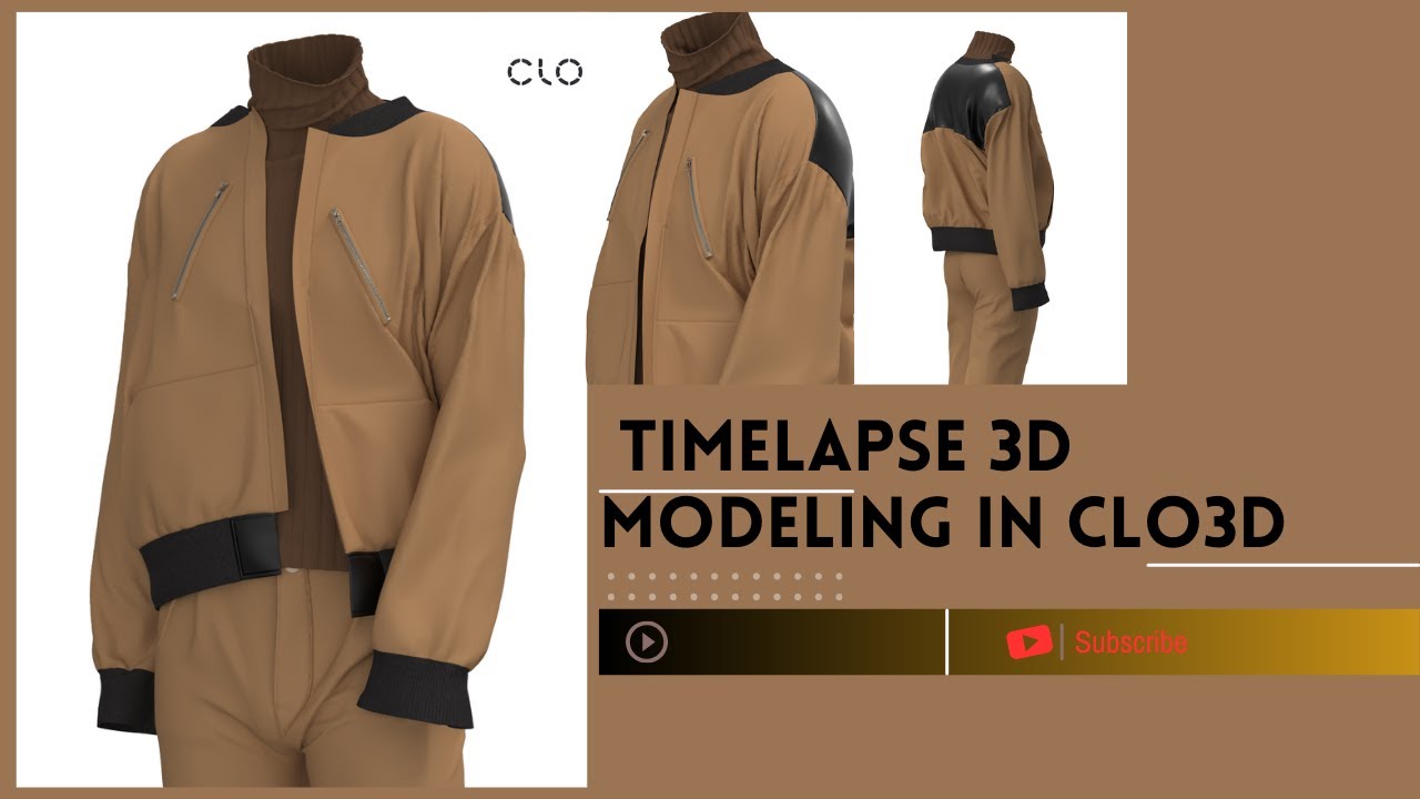 Timelapse 3D Modeling in CLO3D