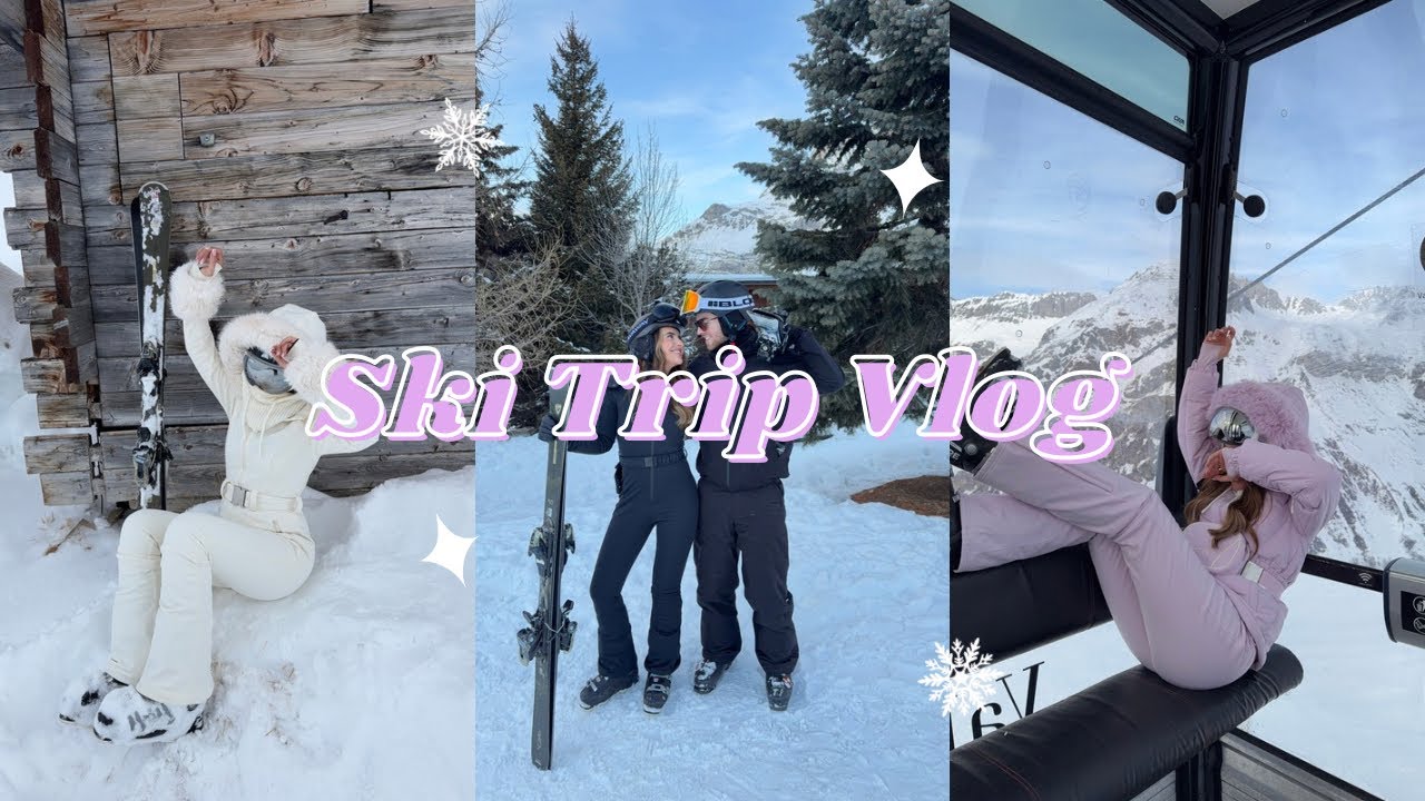 SKI TRIP VLOG⛷️ couples trip & Dani’s first time skiing ever!!! 