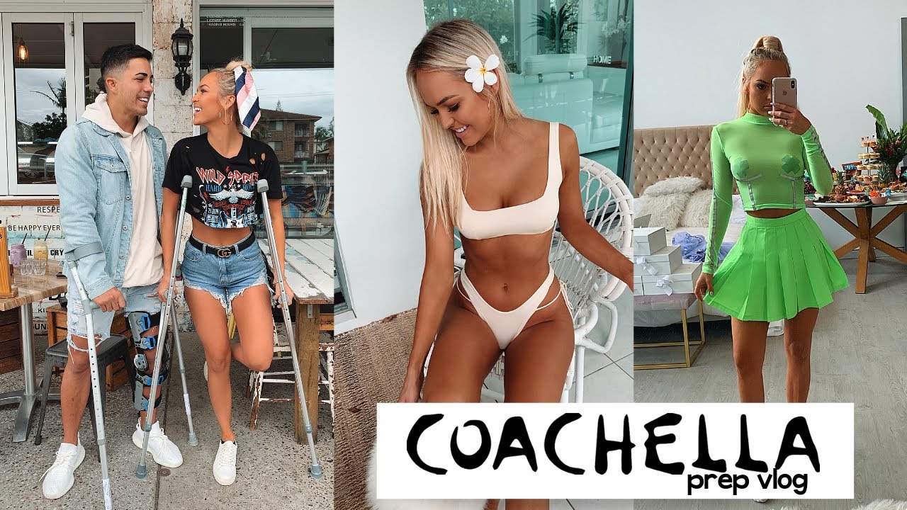 COACHELLA PREP VLOG / Princess Polly Haul + Makeup + Food
