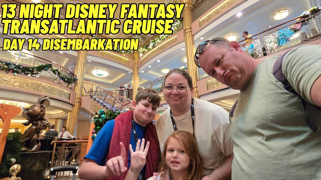 Disney Fantasy 13-дневный трансатлантический круиз, день 14, высадка в порту Канаверал, линия Dis...