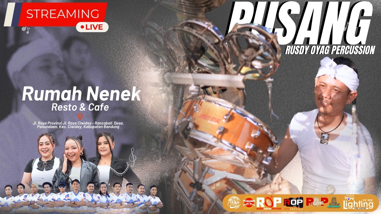 🔴LIVE RUSDY OYAG PERCUSSION | Bergoyang Happy Di RM. Rumah Nenek Ciwidey