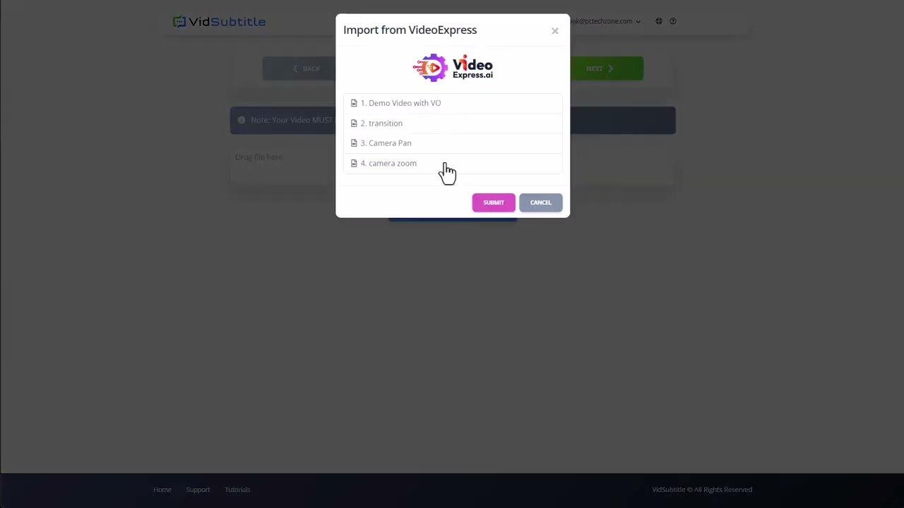 VideoExpressAI: Добавляйте субтитры и подписи к своим видео.