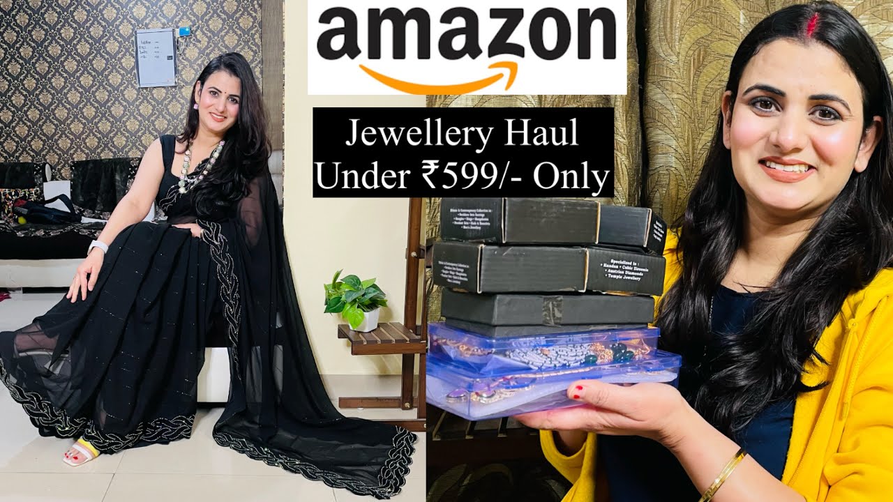 Must Have Amazon Jewellery Haul Under ₹599, Traditional Jewellery, Jhumka,Earring,Meenakari Necklace