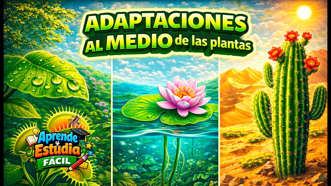 Estrategias de supervivencia del reino Vegetal | Adaptaciones al medio de las plantas