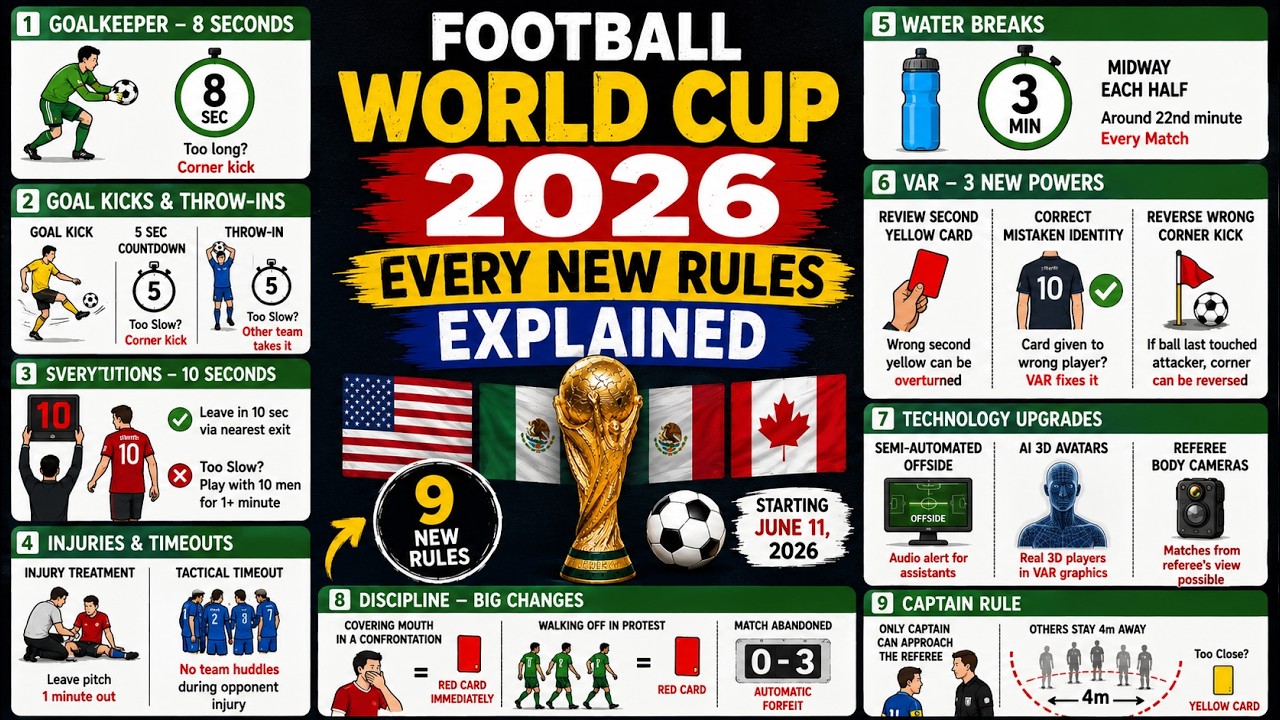 FIFA world cup 2026 Every new rules Explained