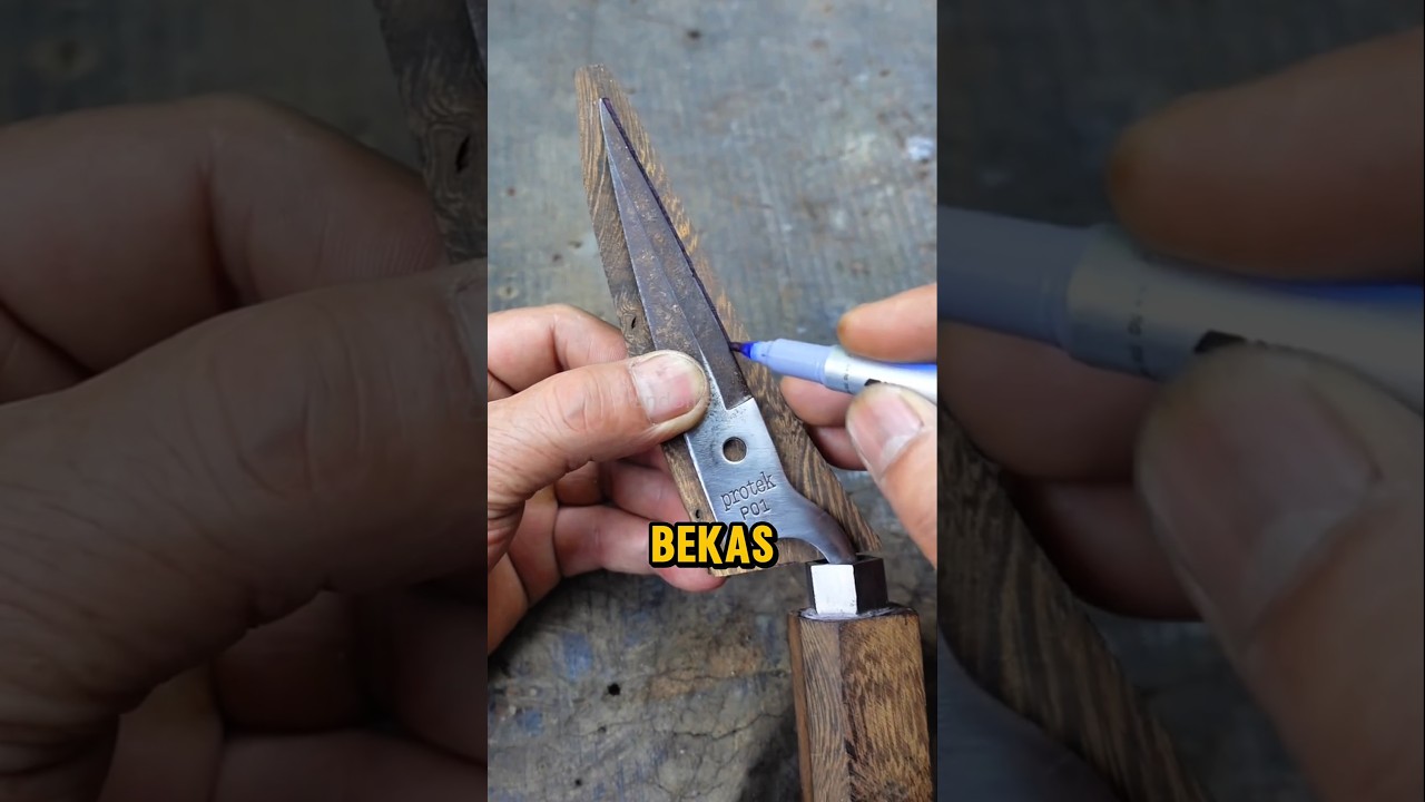 Pisau Keren Dari Gunting Rongsok #shorts