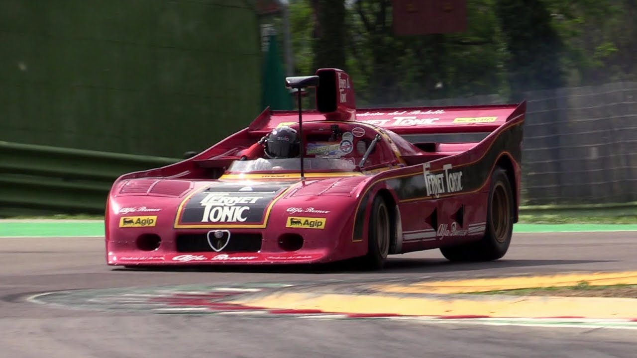 Alfa Romeo 33 SC 12 - Fast action, pure sound & on board @ Imola