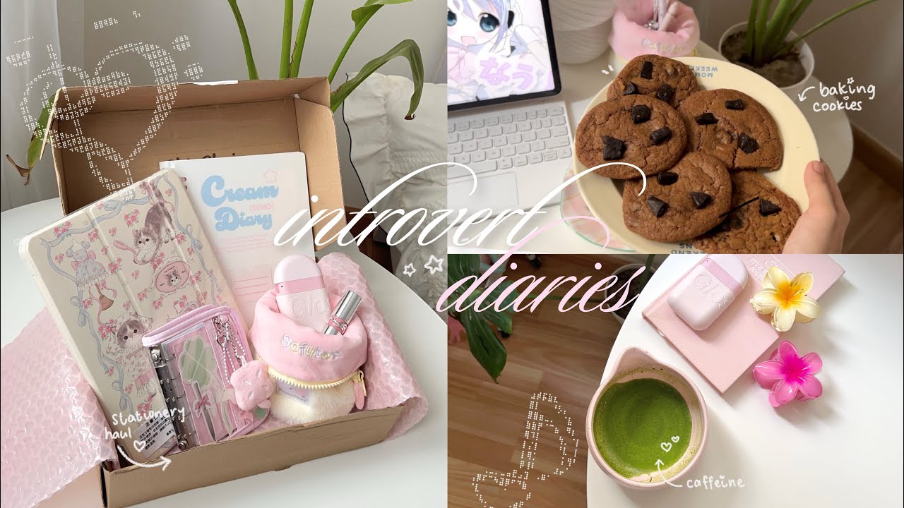 ☆ daily vlog ☘️🍪 baking cookies, stationery haul, organising, diary deco