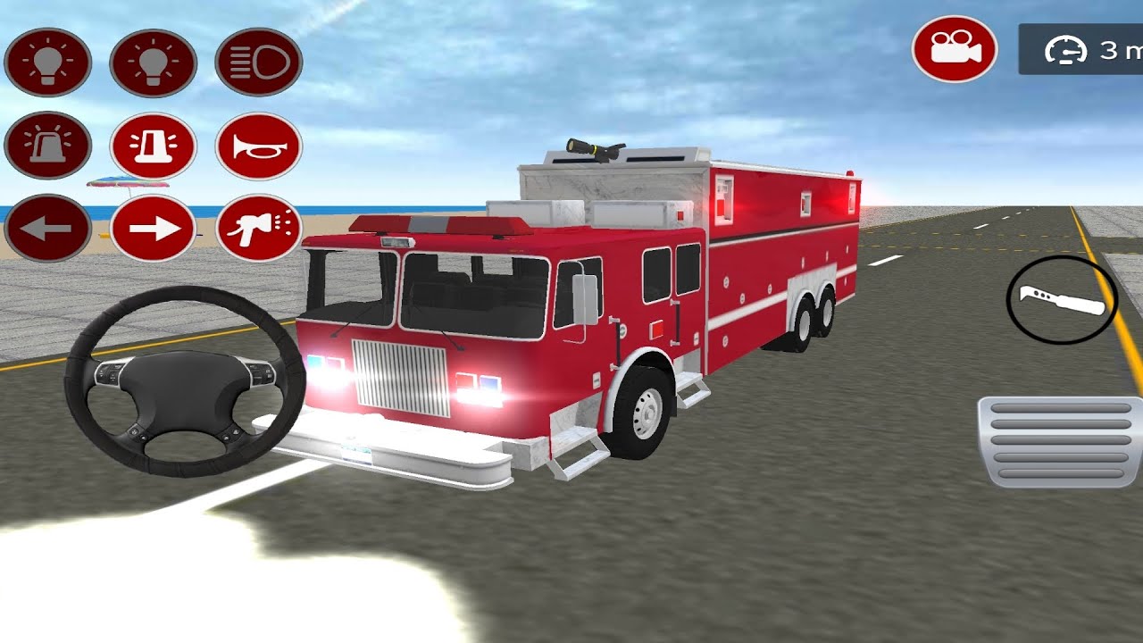 REAL FIRE TRUCK SIMULATOR CAR GAME POLICE
