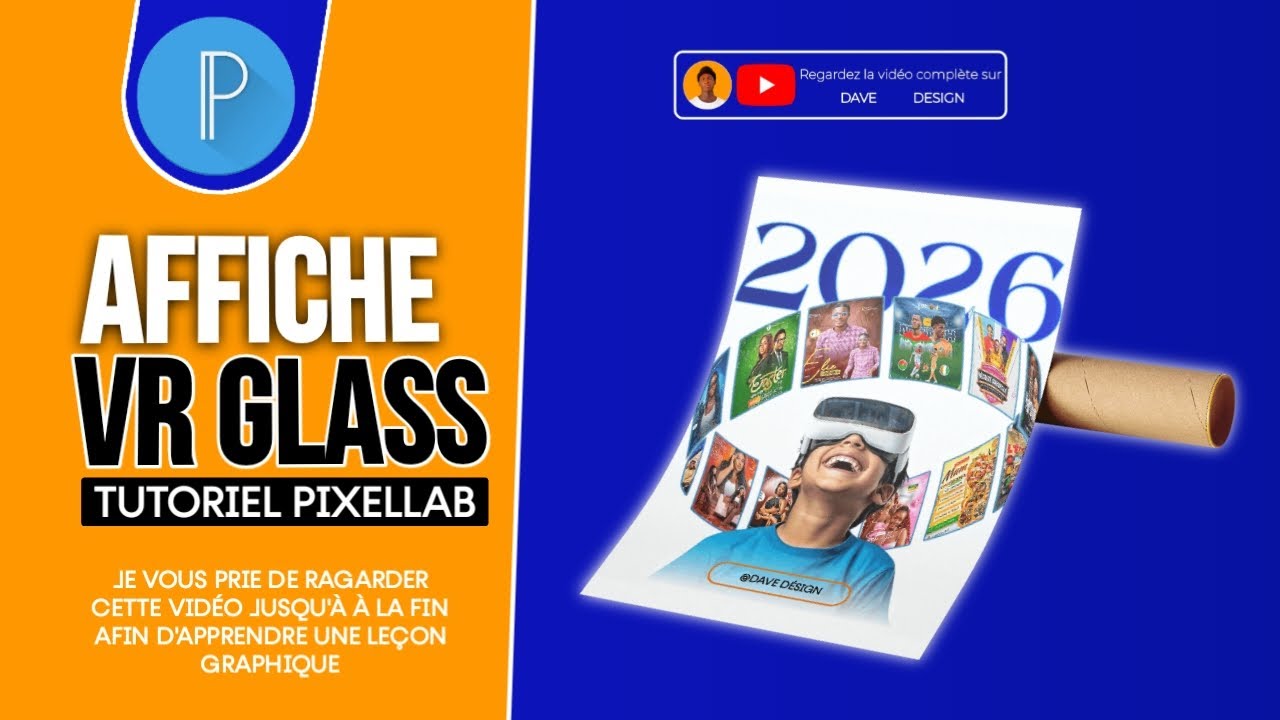 COMMENT CRÉER UNE AFFICHE VR GLASS ULTRA PRO SUR PIXELLAB 🤯 (TUTORIEL FACILE)