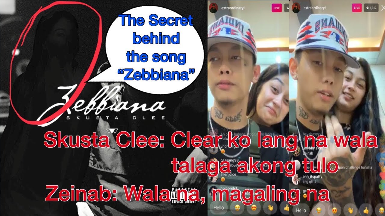 The SECRET behind the song “ZEBBIANA” - Skusta Clee IG Live with Zeinab Harake - Sept 01, 2019