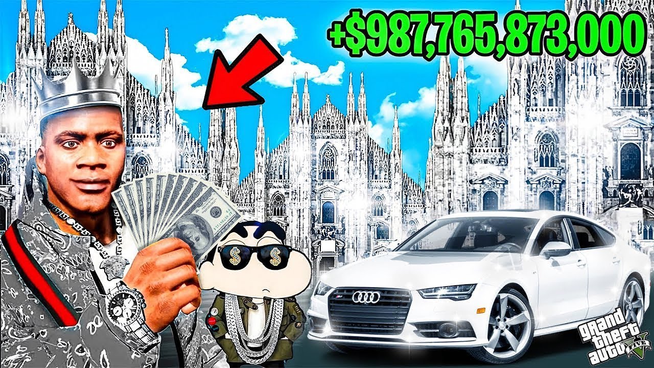 FRANKLIN TOUCH ANYTHING BECOME GOLD & DIAMOND || EVERYTHING IS FREE IN GTA 5
