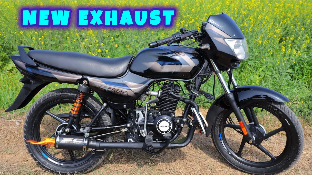 New Exhaust Installation in Bajaj CT 100 Bike