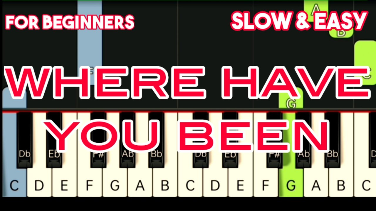 RIHANNA - WHERE HAVE YOU BEEN | SLOW & EAAY PIANO TUTORIAL