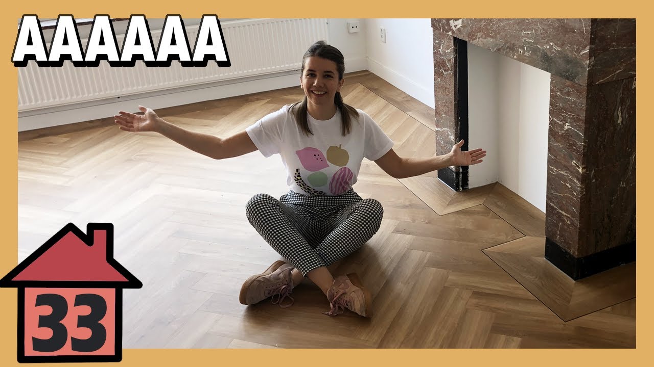 ONZE VISGRAAT VLOER IS HELEMAAL GELEGD! 🏠 Verhuisvlog #33 | Boncolor 1203