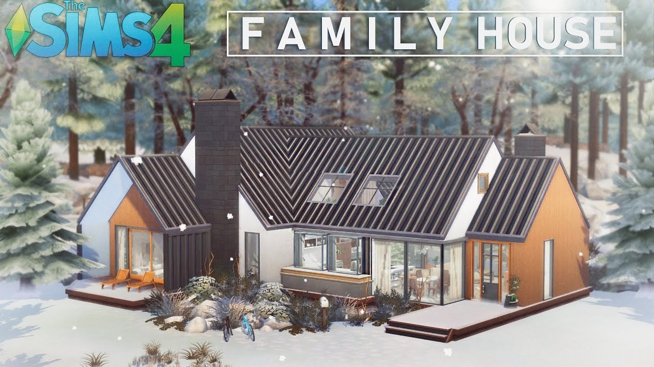 🏞️ House with Pictorial Views (noCC) the Sims 4 | Stop Motion