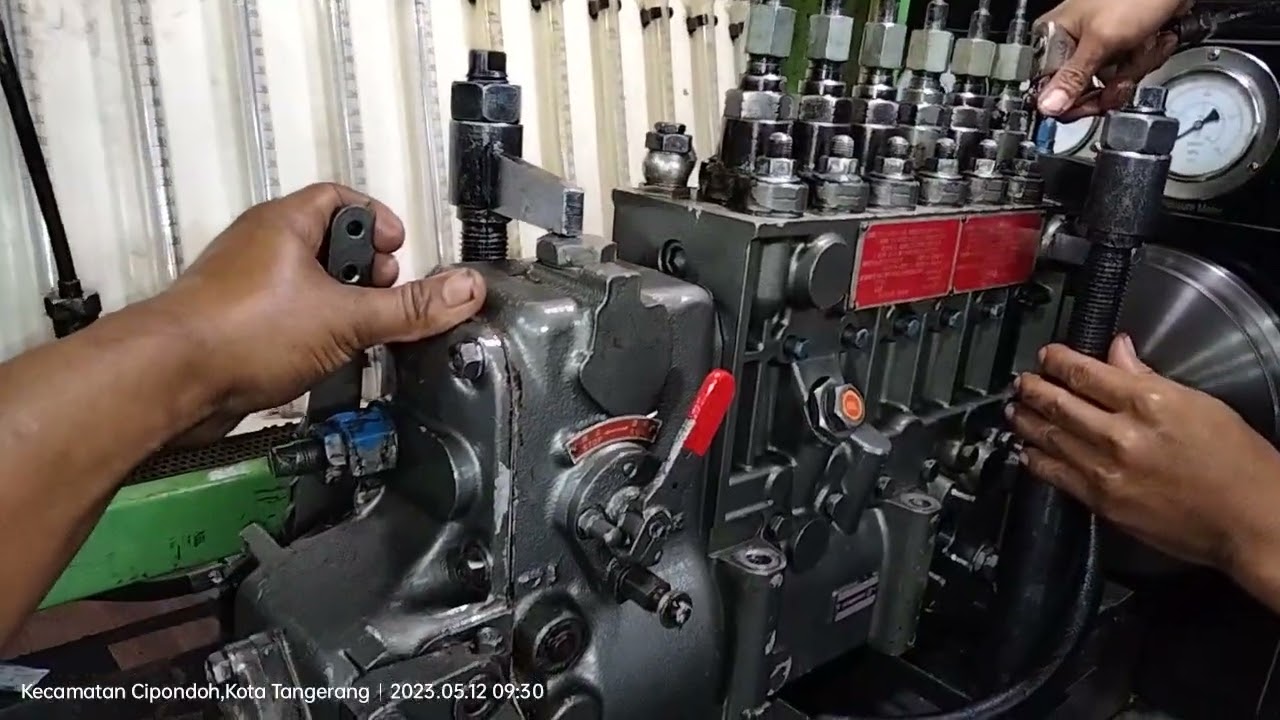 Calibration Test Injection Pump Yanmar 6aym wst marine engine