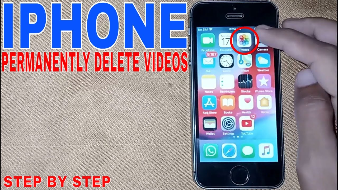 ✅  How To Permanently Delete Videos From Iphone 🔴