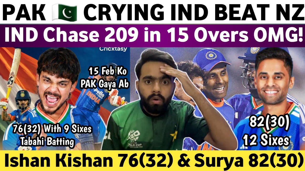 Pak Media Crying on Ind Beat Nz 2nd T20 2026 | Ind Vs Nz 2nd T20 Match 2026 | Ishan Kishan 76(32) | 