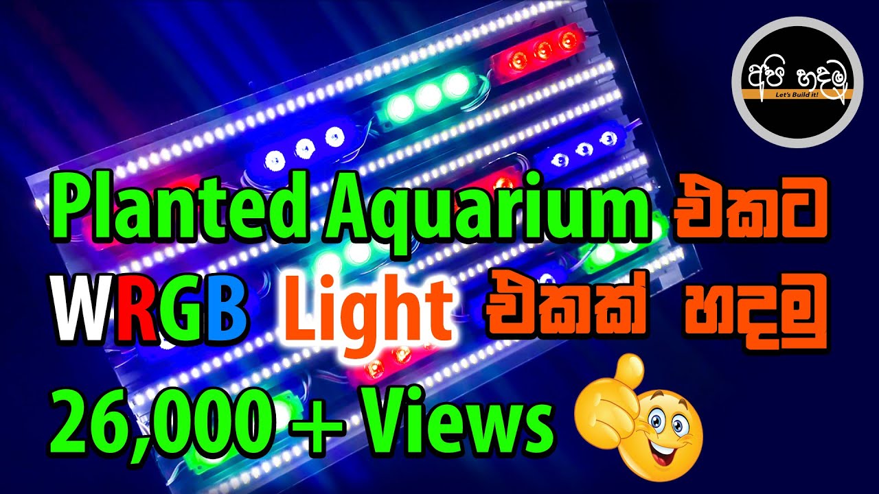 How to make a WRGB Light for a planted aquarium (DIY)