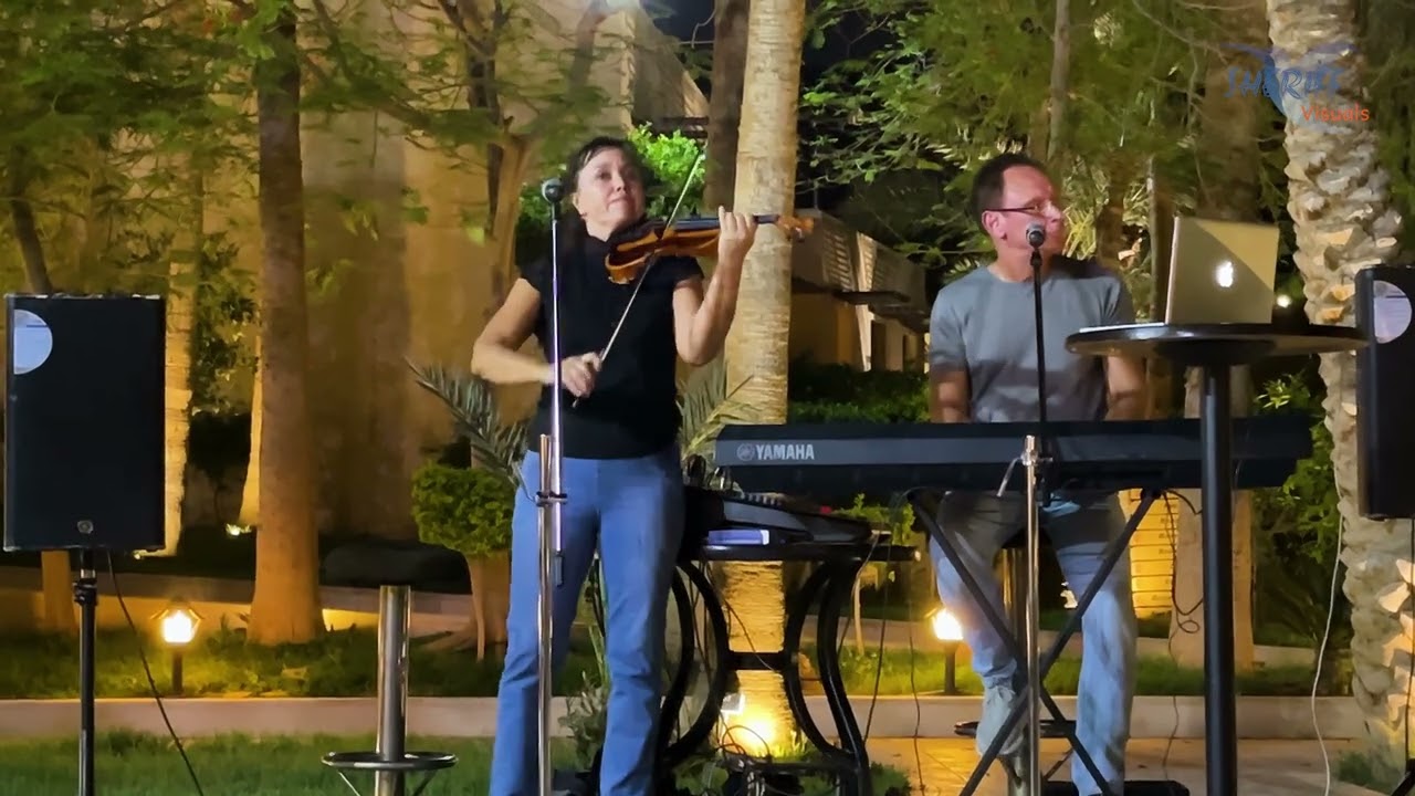 Live Violin & Keyboard Performance | Night Music at Dead Sea Spa Resort, Jordan 🇯🇴