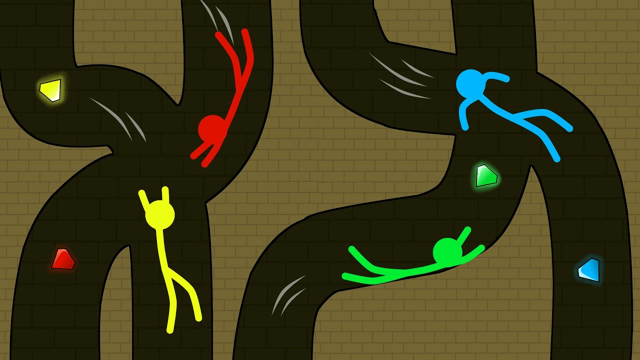 Red and Blue , Stickman Animation - (Escape Part 89)