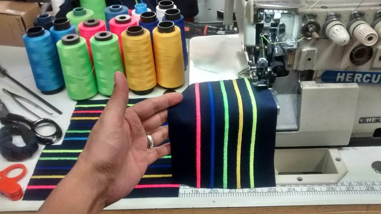 Maquina Overlock Costura de Fantasía,  aprende esta técnica que pocos conocen